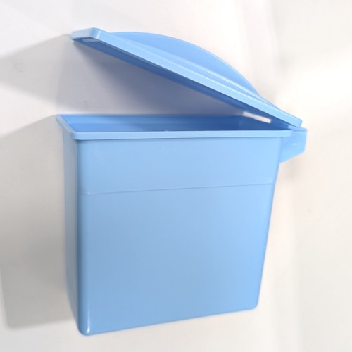 Blue Stain Dish with Hinged Lid