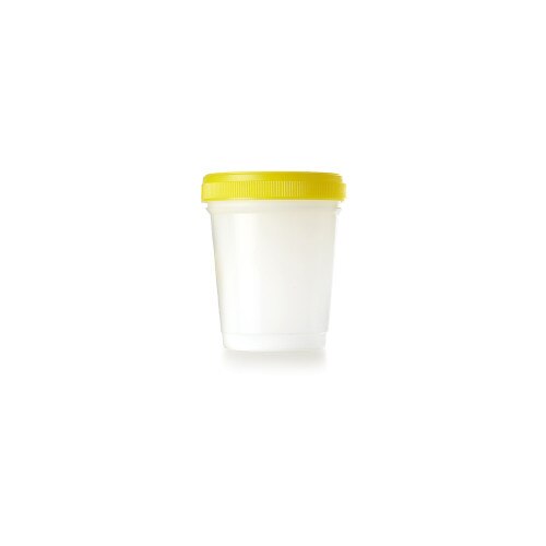 Yellow Histology Container, O-Ring Cap, Empty, 500mL