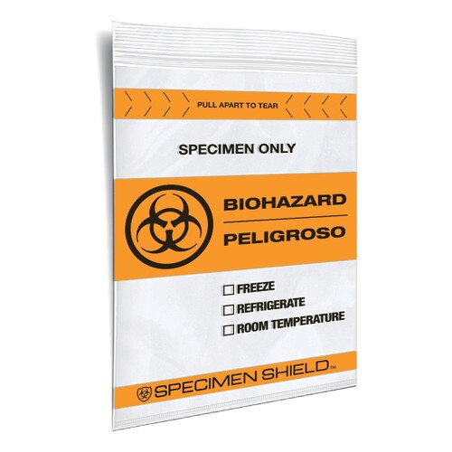 BioHazard Transport Bags, Tear-Top