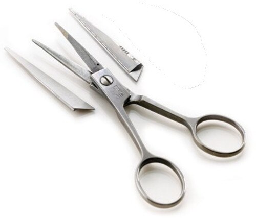 6" Replaceable tip scissors