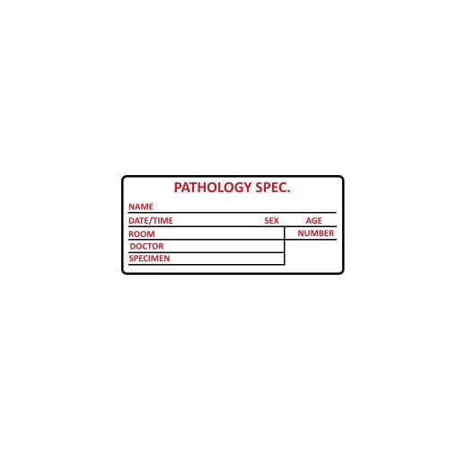 Pathology Specimen Labels - RL/1000