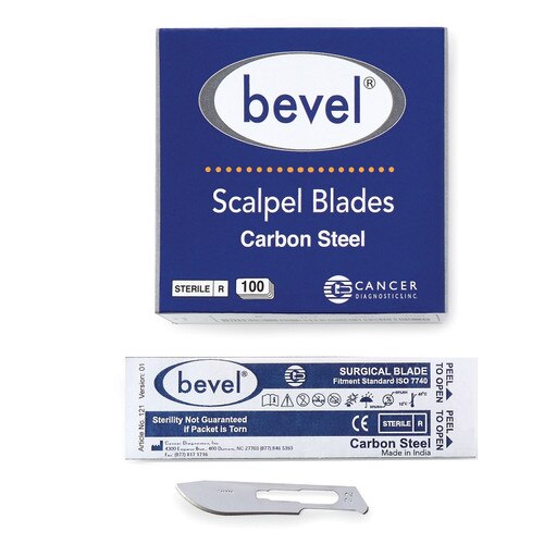 Bevel Carbon Steel Blades, #22