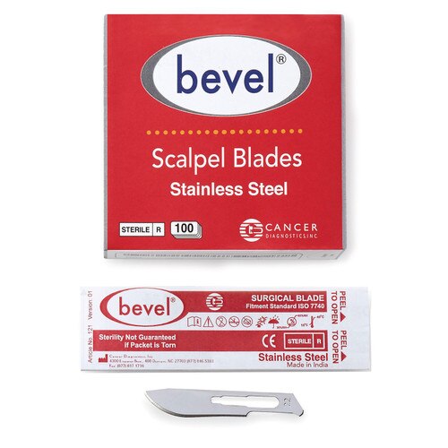 Bevel Stainless Steel Blades, #22