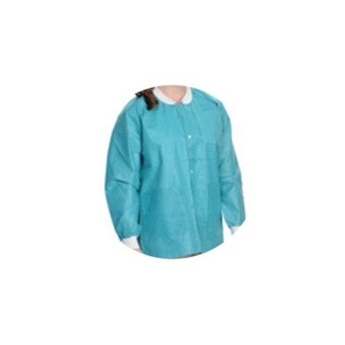 Lab Coats, Knee Length, PK/10, Teal