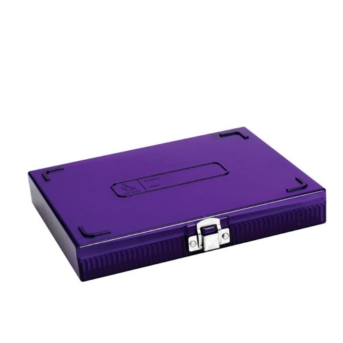 Cryo Slide Boxes, 100 Capacity, Purple