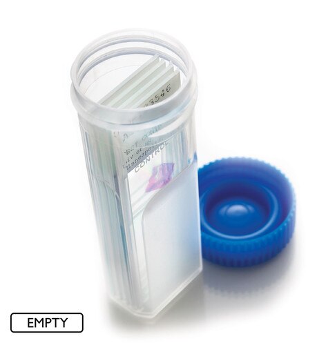 Blue Cap 4 slide Jars - Empty