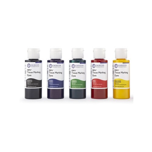 CDI’s Tissue Marking Dyes, Flip-Top, Set of (5) 2oz Bottles