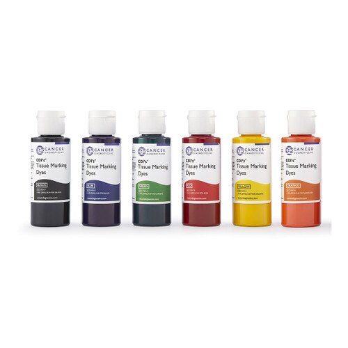 2oz Tissue Marking Dye Set of 6 Colors