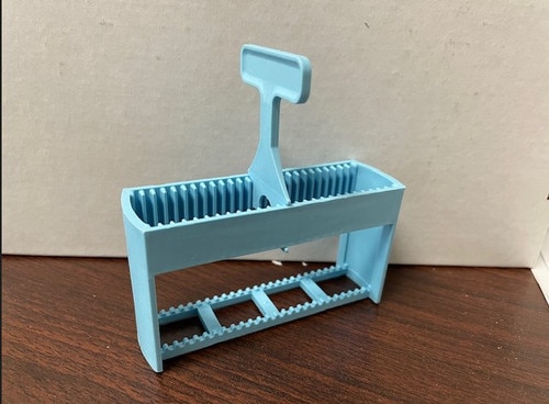 Blue Slide holder with Handle (25 slides), 6 Pieces