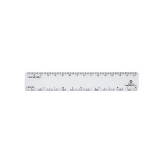 Clear Frosted Plastic 6 Inch Rulers Pack of 10