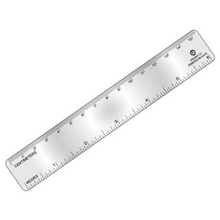 Classmaster Clear Plastic Ruler 15cm – Shatter Resistant, Pack Of 10, Metric Centimeter & Millimeter Scale