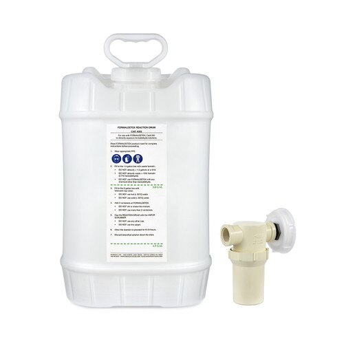 Formaldetox Reaction Drum and Filter
