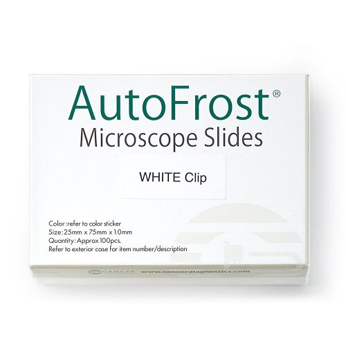 AutoFrost® Microscope Slides, Clipped Corner, White