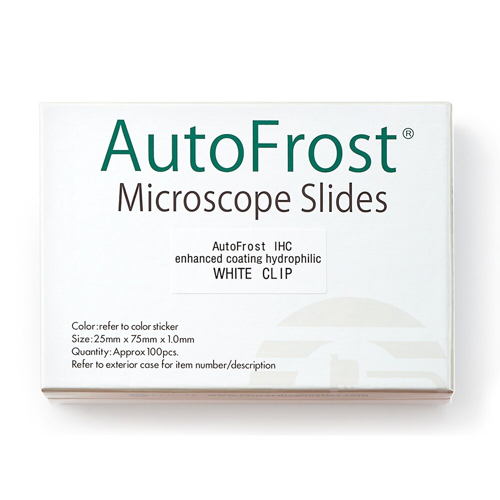 AutoFrost IHC, Clipped Corner Microscope Slides - CS/3000 | Cancer