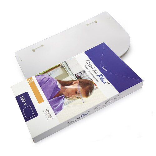 Clearlite Plus with box, Face Shields Only, CS/100