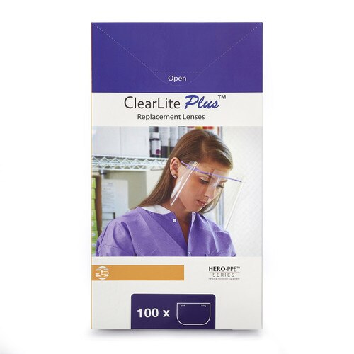 Clearlite Plus vertical box, Face Shields Only, CS/100