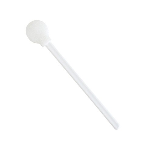 5" (127mm) Plastic Shaft, 21mm Diameter Circular Head, Foam Tip Applicator