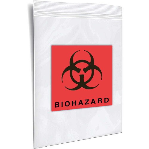 BioHazard Transport Bags, 3x5 inch