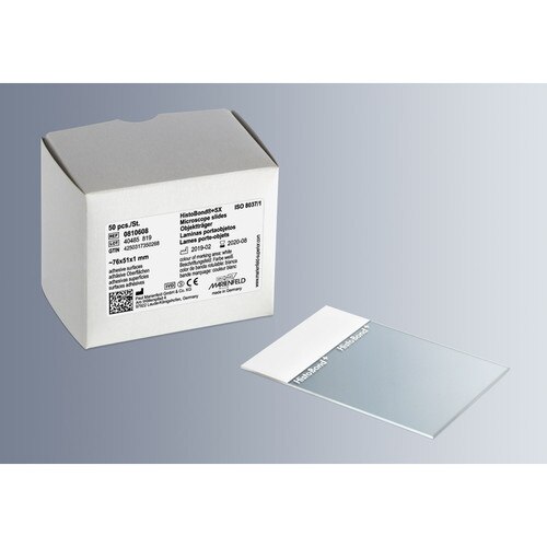 HistoBond®+SX adhesive microscope slides 76x51 mm