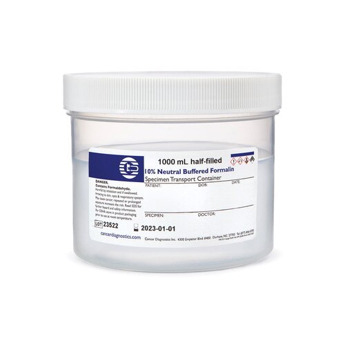 Large Prefill Formalin Jars, 1000mL