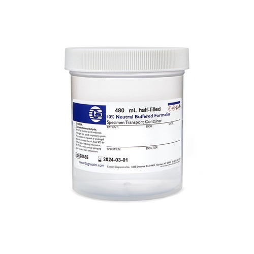 Large Prefill Formalin Jars, 500mL