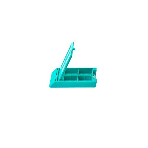 4 Comp. Mesh Biopsy Cassette Aqua