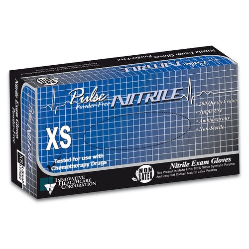 Dark Blue Nitrile Pulse Gloves
