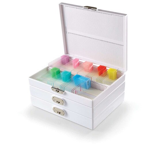25 Slide Storage Box, with Lock Mechanism