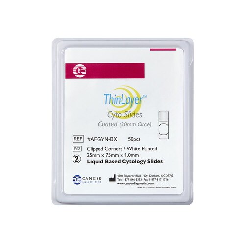 ThinLayer™ coated slides for liquid based cytology filters
