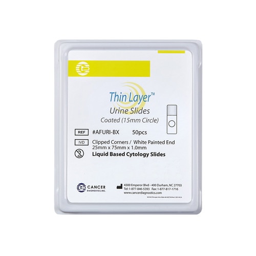 ThinLayer™ coated slides for liquid based cytology urine filters