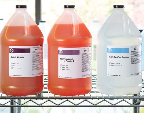 Eosin Y Alcoholic, with Phloxine B, and Scotts Tap Water Substitute
