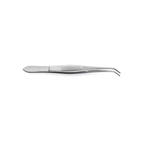4in half curved eye dressing forceps
