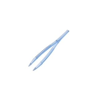 Sterile Plastic Forceps, Disposable Clear Blue